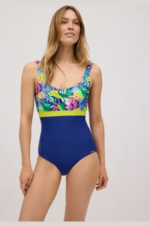 YSABEL MORA Bañador reductor detalles estampado tropical