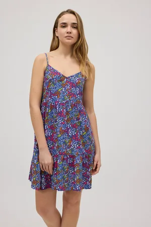 YSABEL MORA Vestido corto tirantes regulables estampado flores