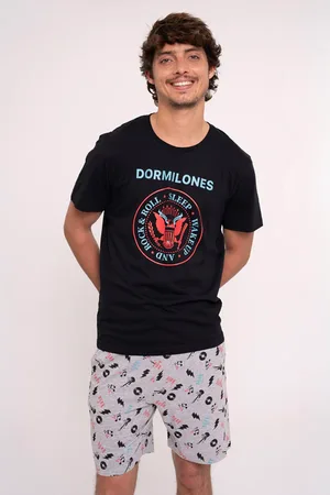 Muydemi Pijama hombre corto algodón Dormilones |