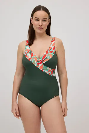 YSABEL MORA Bañador moldeador micropiqué estampado tropical copa C