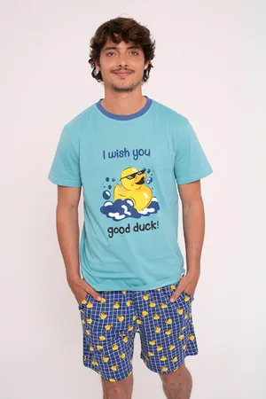 Muydemi Pijama hombre corto algodón Good duck |