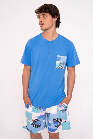 Muydemi Pijama hombre corto algodón |
