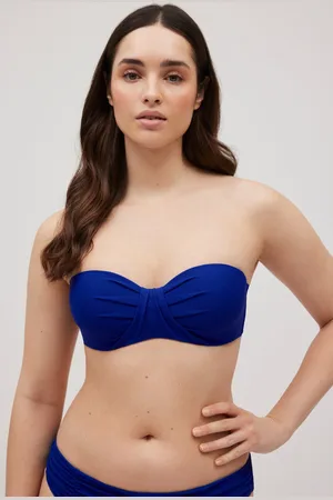 YSABEL MORA Top bikini bandeau piqué copas C y D