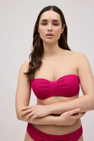YSABEL MORA Top bikini bandeau piqué copas C y D