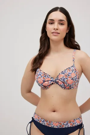 YSABEL MORA Top bikini aro clásico estampado floral copas B y C