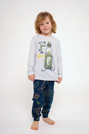 Muydemi Pijama infantil largo algodón Let the Sea |