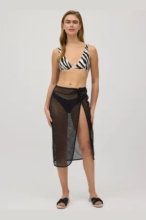 YSABEL MORA Falda pareo calada