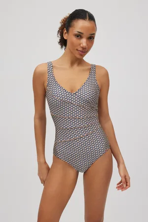 YSABEL MORA Bañador reductor estampado con brillo