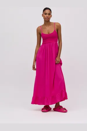 YSABEL MORA Vestido largo nido de abeja