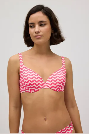 YSABEL MORA Top bikini ondas tirantes anchos copa C