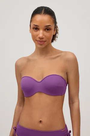 YSABEL MORA Top bikini bandeau micropiqué copas B y C
