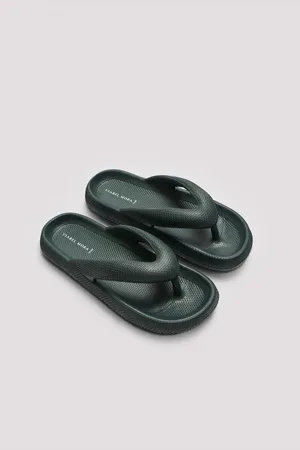 YSABEL MORA Chanclas de playa de dedo antideslizantes ligeras extra comfort verde oscuro