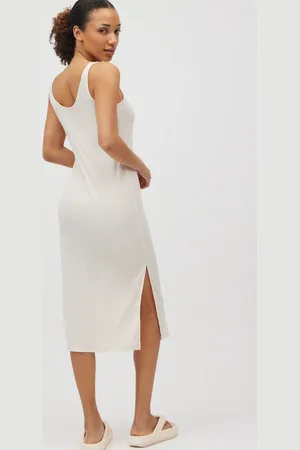 YSABEL MORA Vestido midi tirantes aberturas