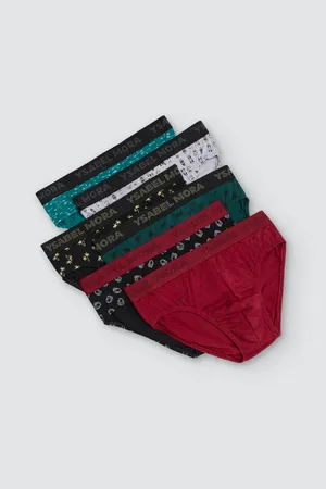 YSABEL MORA Pack de 6 slip algodón estampados coloridos