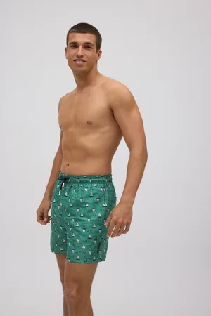 YSABEL MORA Bañador medio estampado barcos
