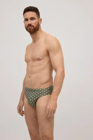 YSABEL MORA Bañador slip estampado geométrico