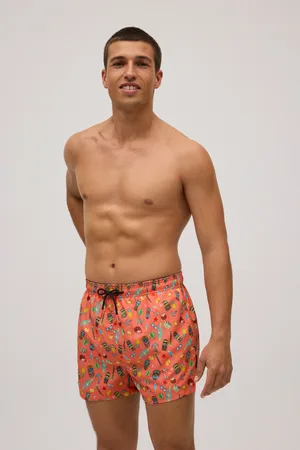 YSABEL MORA Bañador corto ligero estampado hawai