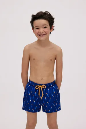 YSABEL MORA Bañador niño corto estampado tucanes