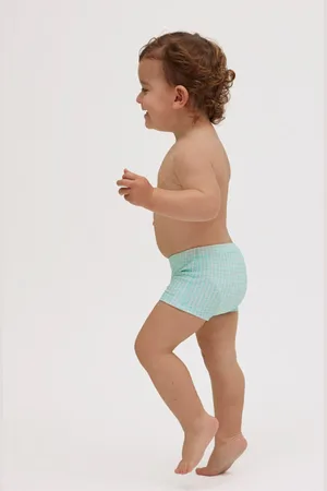 YSABEL MORA Bañador bóxer bebé estampado vichy