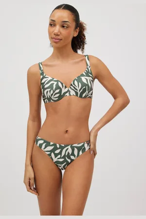 YSABEL MORA Conjunto de bikini con brillo tirantes anchos copa B