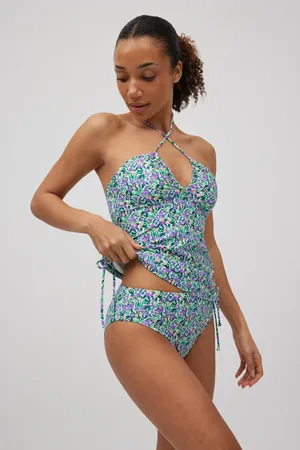 YSABEL MORA Conjunto tankini anudado estampado copa B