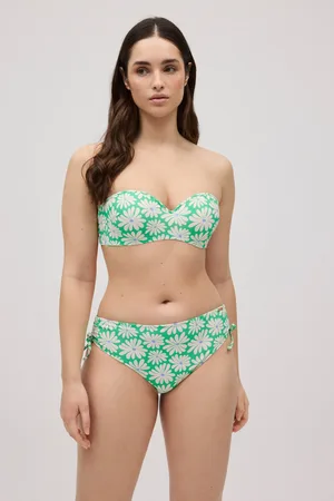YSABEL MORA Conjunto de bikini bandeau con braga midi margaritas