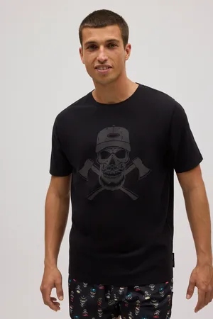 YSABEL MORA Camiseta manga corta estampada calavera