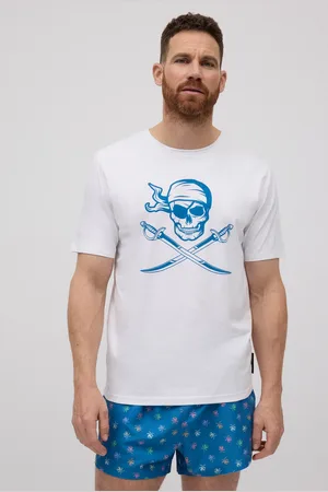 YSABEL MORA Camiseta manga corta estampada calavera pirata
