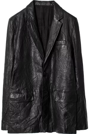 Zadig & Voltaire Hombre De cuero - Chaqueta Valfried Crinkle Leather