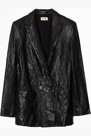 Zadig & Voltaire Chaqueta Visko Cuero Arrugado