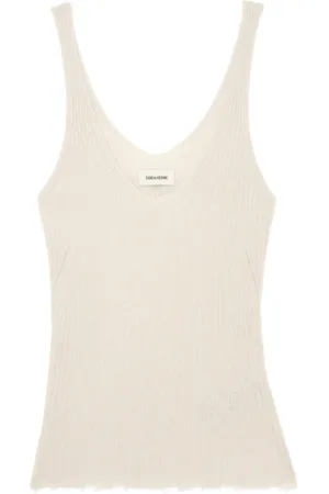 Zadig & Voltaire Camiseta Sin Mangas Nora 100% Cachemira