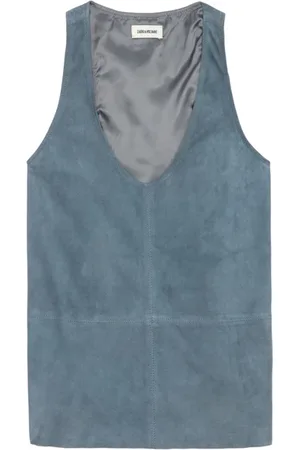 Zadig & Voltaire Top Tander 100% Piel De Suede