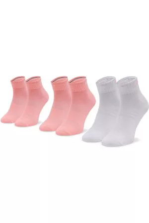 Skechers Mujer Altos - 3 pares de calcetines altos para mujer SK42017/0410 Dusty Coral