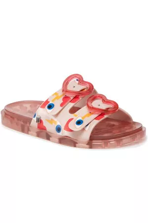 Melissa Mujer Playeras - Chanclas Mini Wide + Capetos In 33651 Pink/Red AF283