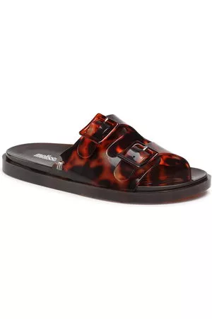 Melissa Mujer Playeras - Chanclas Wide Ad 32950 Brown/Tortoise