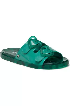Melissa Mujer Playeras - Chanclas Wide Capetos 33650 Green/Green AD635