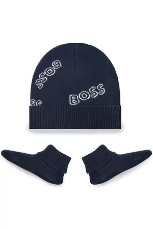 HUGO BOSS Hombre Gorros - Set de gorro y calcetines J98386 Navy 849