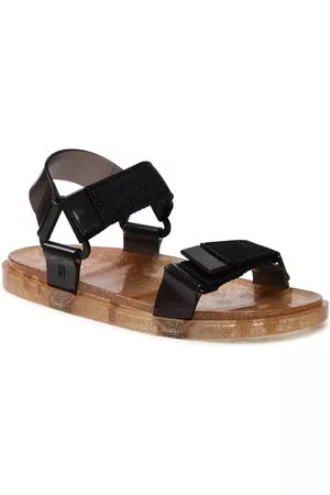 Melissa Mujer Sandalias - Sandalias Papete Wide Ad 33423 Clear Rice Husk/Black 54132