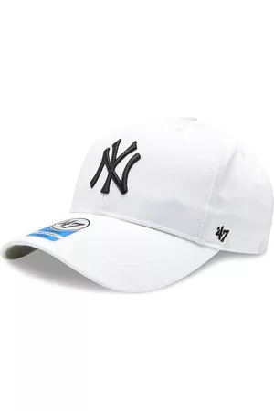 47 Brand Niñas Gorras - Gorra con visera MLB New York Yankees Raised Basic '47 MVP B-RAC17CTP-WH White