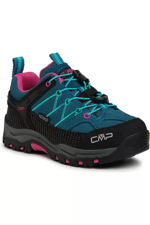 CMP Niñas Planas - Botas de montaña Kids Rigel Low Trekking Shoes Wp 3Q13244 Deep Lake/Baltic 3Q13244
