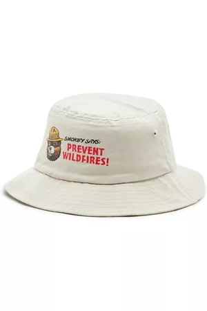 American Needle Mujer Sombreros - Sombrero Twill Screen Bucket - Smokey The Bear SMU735A-SBEAR Stone