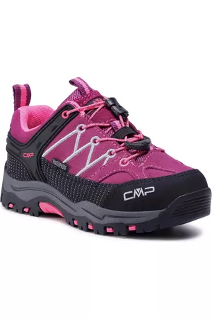 CMP Trekking - Botas de montaña Kids Rigel Mid Trekking Shoe Wp 3Q13244 Berry/Pink Fluo 05HF