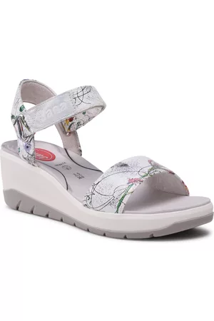Jana Mujer Sandalias - Sandalias 8-28761-20 White/Flower 149