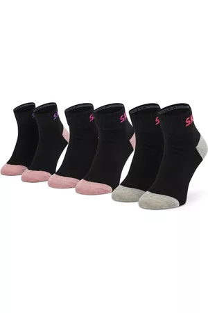 Skechers Cortos - 3 pares de calcetines cortos unisex SK-SK42022 Black 9999