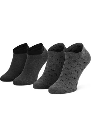 2 pares de calcetines cortos para hombre Tommy Hilfiger 701222187 Grey  Melange 002