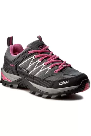 CMP Mujer Planas - Botas de montaña Rigel Low Trekking Shoes Wp 3Q54456 Grey/Fuxia/Ice 103Q