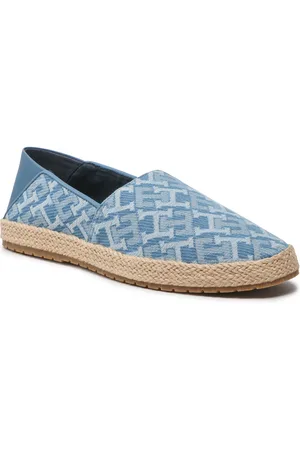 Espadrile Tommy Hilfiger Th Monogram Denim Wedge FW0FW06935 Denim