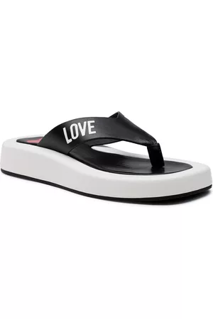 Love Moschino Mujer Zapatos - Chancletas JA28293G0EIE300A Nero/Bianco
