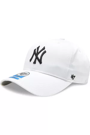 47 Brand Niñas Gorras - Gorra con visera MLB New York Yankees Raised Basic '47 MVP B-RAC17CTP-WH White