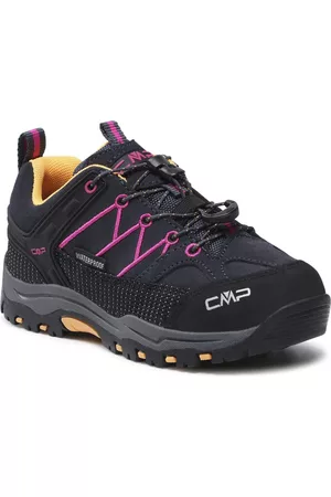CMP Mujer Planas - Botas de montaña Rigel Low Trekking Shoes Wp 3Q13247 Antracite/Bouganville 54UE